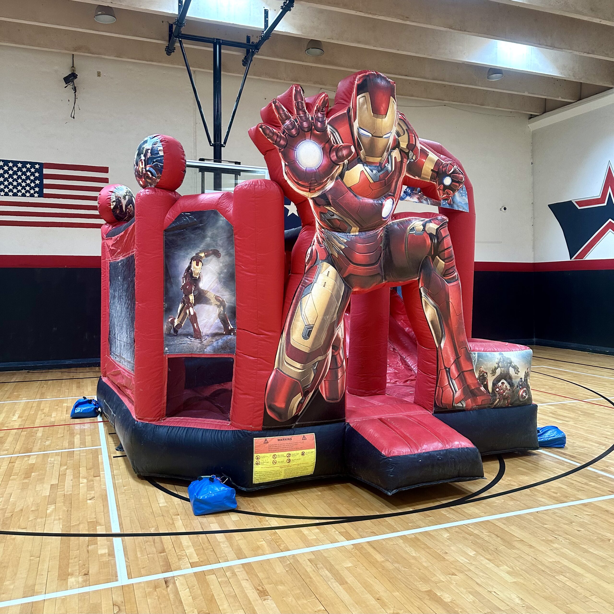 inflatable rental set up in New Caney, Texas